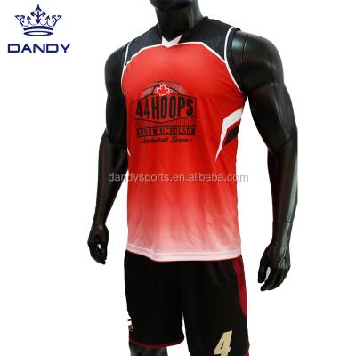 China Custom Reversible Antibacterial Sublimation Practice Basketball Jersey And Shorts for sale