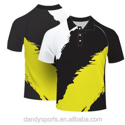 China 2016 latest customized polo shirts quick dry/cricket polo T-shirt full sublimation printing for sale