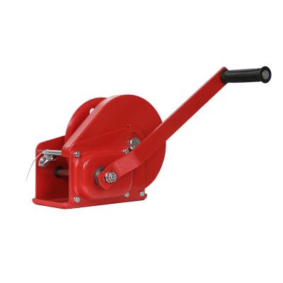 China 1200lbs 1800lbs 2600lbs Portable Self Locking Hand Winch With Stainless Rope HWC for sale