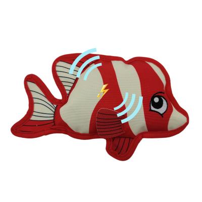 China Popular Wholesale Customizable Gift Fish Toys Squeaky Stuffed Pet Pet Bored Play Cat and Dog Toys for sale