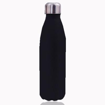 China PORTABLE Customized logo badge stainless steel water bottle double wall vacuum insulated hot water sports water bottle for sale