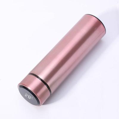 China Customized Viable Stainless Steel Vacuum Bottle With Temperature Display Commercial Standby Insulated Water Bottle Hot Wate Bottle for sale