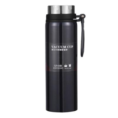 China Viable Customized Insulated Portable Thermos 1000mL Double Layer 304 Stainless Steel Thermos Drink Cup for sale