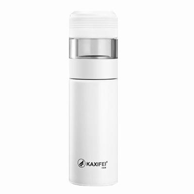 China Viable custom logo badge 304 stainless steel display temperature vacuum flask beverage cup thermos tea cup portable teapot for sale