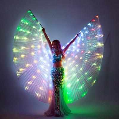 China Dress Up SHINYOU Hot Sale Glow Belly Dance Wing With LED Waterproof Soft Line For Stage Performance for sale