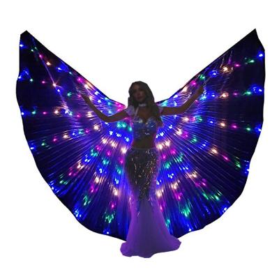 China Wing Carnival Halloween Music Rave Halloween Belly Dance Costumes SHINYOU LED Isis Wings Glow Light Up Dresses for sale