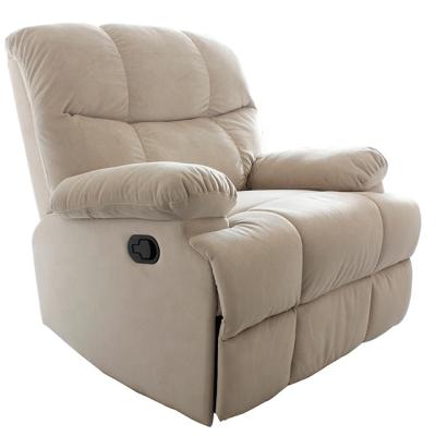 China Wholesale Mid Century Modern Thick Back Manual Swivel Theater Rest Single Rocker Recliner Chair Sofa For Living Room for sale