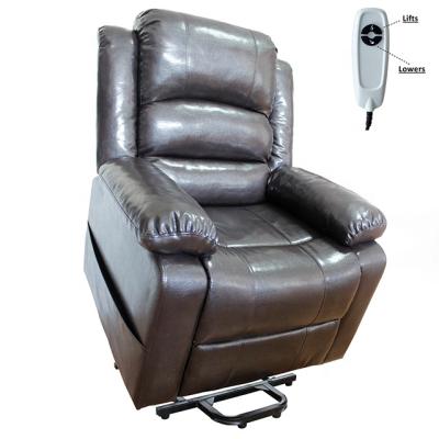 China Modern Polished Material PU Motor Lift Upholstered Single Chair for sale