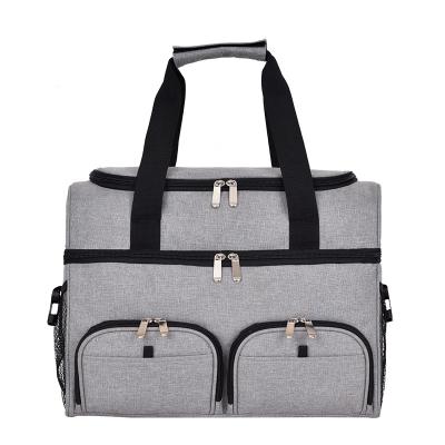 China Vintage Insulated Lunch Bags For Men Women Lunch Box Double Leakproof Large Platform Soft Cooler Tote Bag for sale