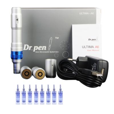 China Dr Pen A6 Ultima Derma Pen Dispositivo eléctrico de microagujas para la eliminación de círculos oscuros del acné en venta