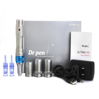 China Dr Pen Ultima A6 Roller de microagujas eléctricas para labios 1/3/7/9/12/24/36/42/agujas nano en venta