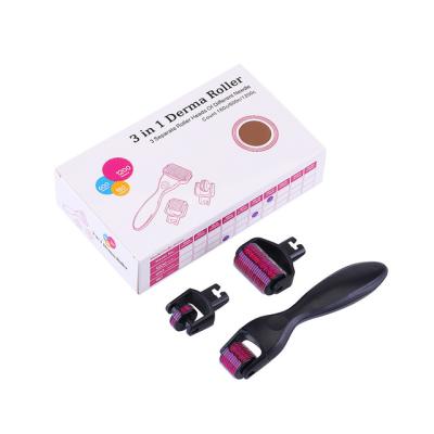 China NO Plugs Type Titanium Derma Roller for Face Target Area Body 3-in-1 Design for sale