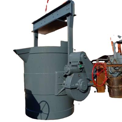 China Self-locking worm performance is good. Iron Barrel Furnace Melt Ladle For Industry Process for sale