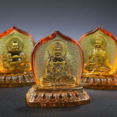 China China Shakyamuni Tathagata Buddha Statues Crystal Ornaments Guanyin Maitreya Buddha Home Office Decoration for sale