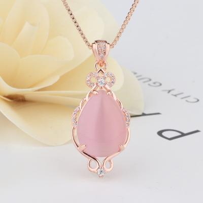 China Environmental Friendly Natural Rose Quartz Crystal Faceted Connector Rose Quartz Connector Necklace for sale