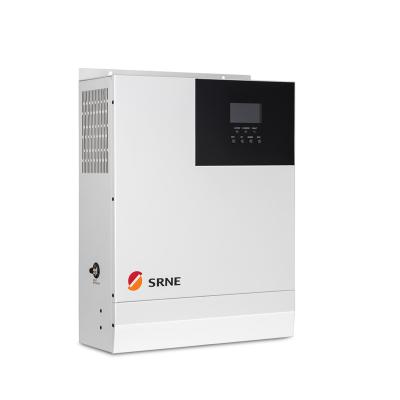 China Solar Hybrid Solar Controller 110V220VAC Off Grid 3KW 3000W 24V Inverter 60A MPPT Charge All In One With WiFi SRNE 440*350*176mm for sale