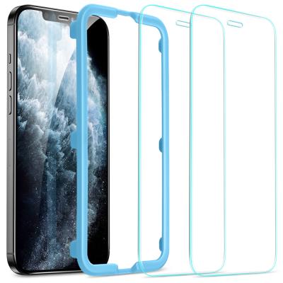 China Easy to install ESR tempered glass screen protector for iPhone 12 glass with installation frame for iphone for sale