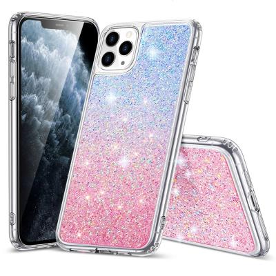 China Shinning PC+Glitter Pattern esr Fashion Phone Case With Crystal On PC Back Shell Case For iPhone 11 for sale