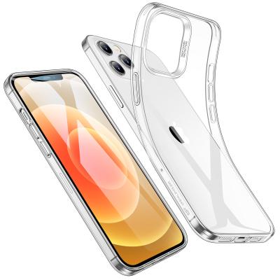 China Screen and Camera Protection ESR Shock Absorbing Crystal Clear Slim Soft Flexible TPU Cover Case For iPhone 12 for sale