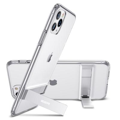 China SGS Certified Military Drop Protector ESR Screen Boost 5.8inch/6.1inch/6.5inch For iPhone 11Pro /11 /11 Pro Max Metal Kickstand Transparent Case For Phone for sale