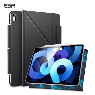 China Magnetic Triple Case Support Pencil To Pair And Charge ESR Tablet For iPad Air 4th Gen For iPad Case Support Pencil To Pair With Latch for sale