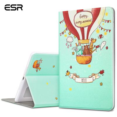 China Reliable Auto Sleep/Wake ESR 8th Generation PU PC Case Leather Slim Back Case For iPad 10.2 2020 for sale