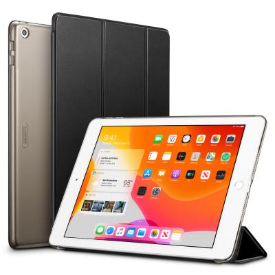 China Reliable Auto Sleep/Wake ESR 8th Generation PU PC Case Leather Slim Back Case For iPad 10.2 2020 for sale