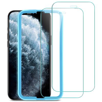 China 2Packs ESR Bubble Free Tempered Glass For iPhone 12 Screen Protectors With Install View for sale