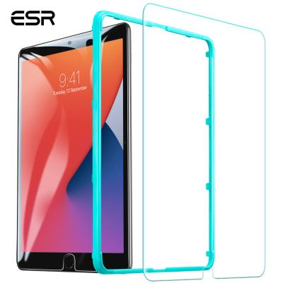 China Easy to Install ESR 9H Tempered Glass Screen Protector for iPad 10.2 2020 with Installation View Full Protect Premium Clear for sale