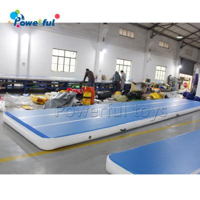 China Gymnastics bouncy tumbling air track inflatable air track 10m for sale