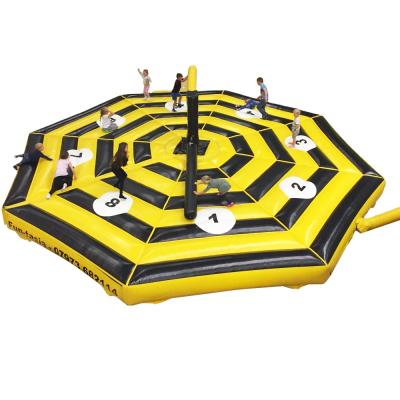 China Trampoline park game inflatable bicycle wipeout sweeper inflatable wipeout eliminator game for sale for sale