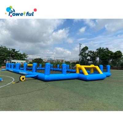 Cina Ready to ship outdoor playground inflatable soap football court inflatable soccer field in vendita