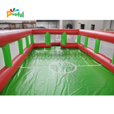 Cina Popular inflatable soap football field, Outdoor inflatable soccer field football pitch for sale in vendita