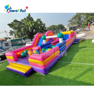 Cina Party rental obstacle course for kids 5k inflatable land obstacle course in vendita