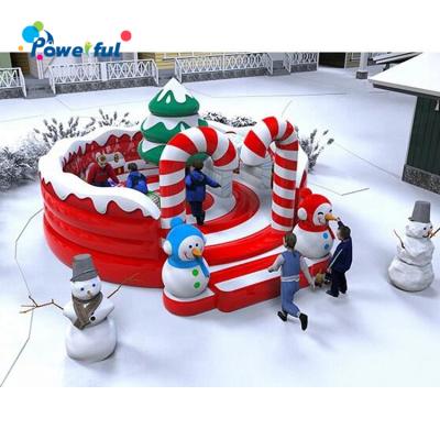 China New design blow up kids jumping Christmas bouncer event inflatable Christmas bounce house for sale