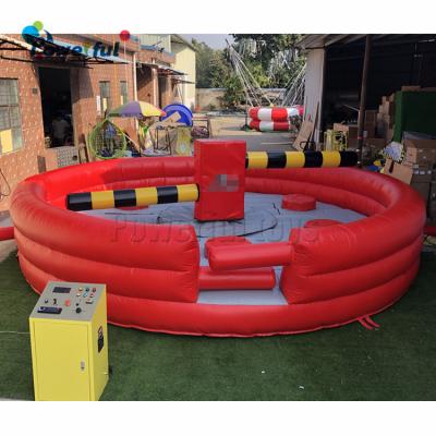 Cina Inflatable dia 6m red wipeout standing wipeout machine building game in vendita