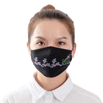 China Wholesale Fashiom Face-mask Fashion Washable Cotton Cloth Facemask Christmas Facemask for sale