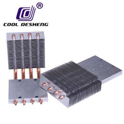 China copper & Projector Aluminum Heatsink Fin And Industrial Aluminum Extrusion Heatsink Fan Computer CPU Cooler Block for sale