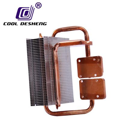 China copper & 100% Aluminum On Line Testing And Inspection Aluminum Extrusion Heatsink Super CPU Cooler for sale