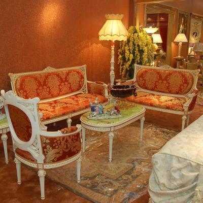 China New Style Fabric Rococo Furniture French Rococo Living Room Rococo Design for sale