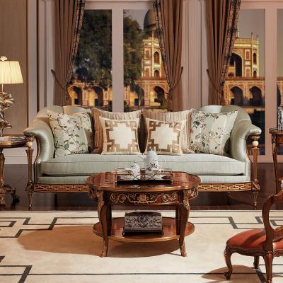 China British Classic Royal Luxury Vintage Style Antique Furniture British Design Neo Wooden Sofa Set for sale