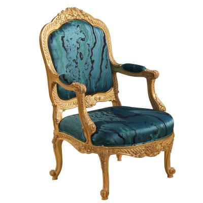 China Best Selling Luxury Assembled Living Room Furniture Velvet Fabric Leisure Chair for sale