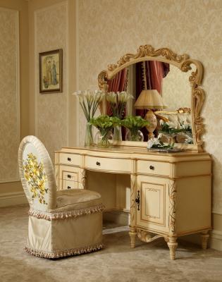 China Storage Style French Furniture Solid Wood Bedroom With Dresser for sale