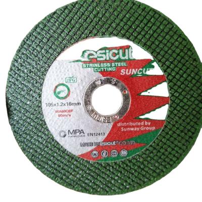 中国 4インチStainless Steel Abrasive Metal Cutting Blade 105*1.2*16mm 販売のため