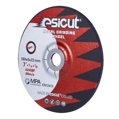 China Do metal abrasivo dos discos de moedura de D180mm roda de alumínio de aço inoxidável do corte à venda