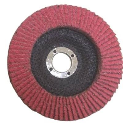 中国 EN12413 125mm Ceramic Sandpaper Metal Flap Discs 5 Inch 販売のため