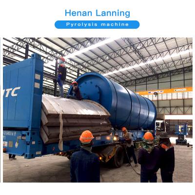 China Factory High Performance Used Plastic Waste Tire Pyrolysis To Gasoline And Oil Machine for sale