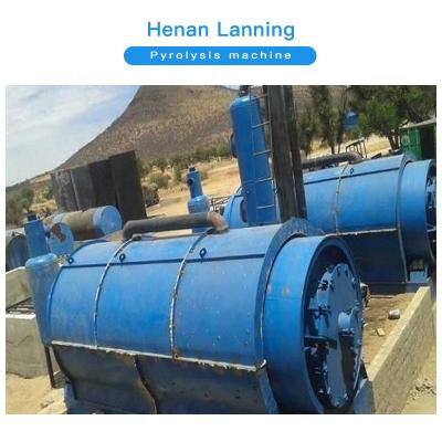 China Recycle Waste Tires Waste Oil Fired Tires / Plastics Pyrolysis Oil Refining Plant for sale