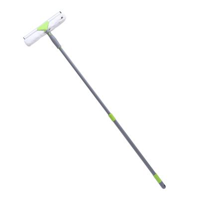 China Sustainable Window Cleaning Tools Wash And Dry Head Long Handle Window Squeegee for sale