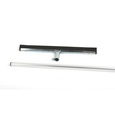 China Sustainable Flexible Rubber Industrial Floor Squeegee With Aluminum Handle for sale